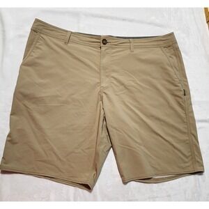 O'Neill Hybrid Shorts Men 40 X 10 Brown Swim Trunks Surf Board Hyperdry‎ Logo